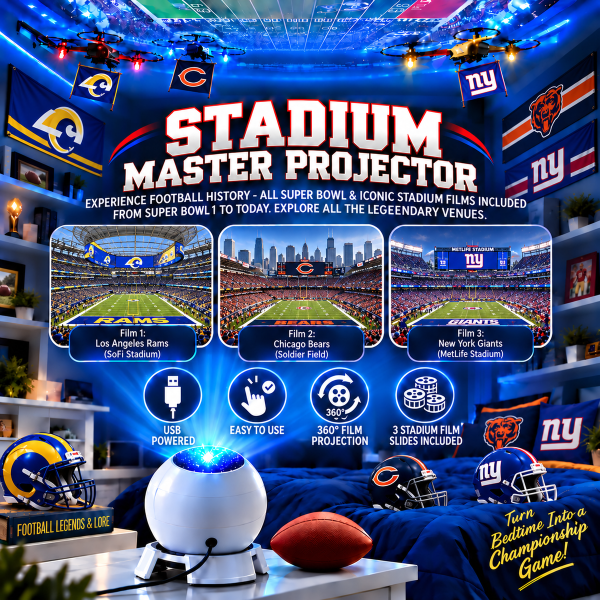 Stadium Glow Projector